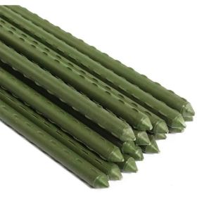 10PC Dark Green Solid Plastic Rods - DIY Craft Material, Support Sticks, Garden Tying Poles, Plant Binding Stakes (Option: green)